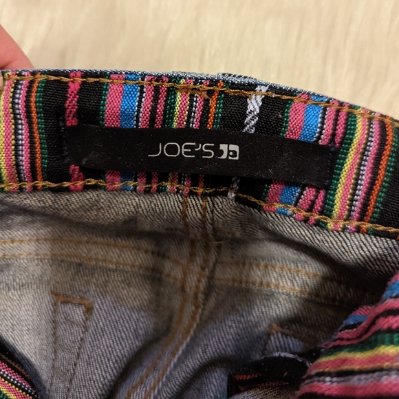 Joe's Jeans Georgie wash shorts with colorful striped lining size 29 - Picture 4 of 7